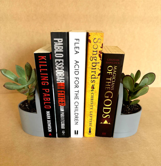 Bookend Planters with removable drip trays