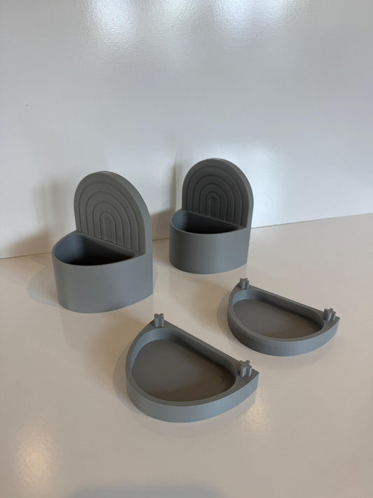 Bookend Planters with removable drip trays